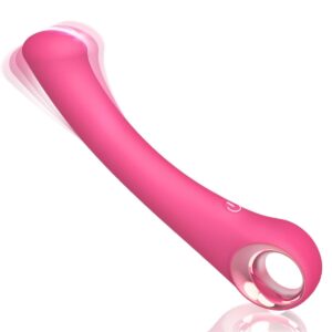 clitoral g spot vibrator sex toy for women,personal wand massager with 9 vibrating modes,waterproof bullet finger anal training vibrators for couple,soft silicone dildo adult sex toys&game (pink)