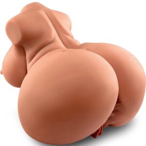 GOYHA BBW Fat Brown Sex Doll with Big Ass and Boobs, Pussy Ass Male Masturbator Adult Sex Toy for Men Masturbation, 8.6LB Love Doll Male Sex Toy with Realistic Pocket Pussy Vagina & Anal Channels