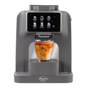 farenheit bevanda prima automatic coffee maker - cafetera automatica, espresso cafe machine, touchscreen 5 mode brewer frother, self cleaning - grinding expresso barista bar