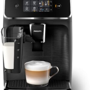 Philips 2200 Series Fully Automatic Espresso Machine w/LatteGo, Black, EP2230/14 (Renewed)