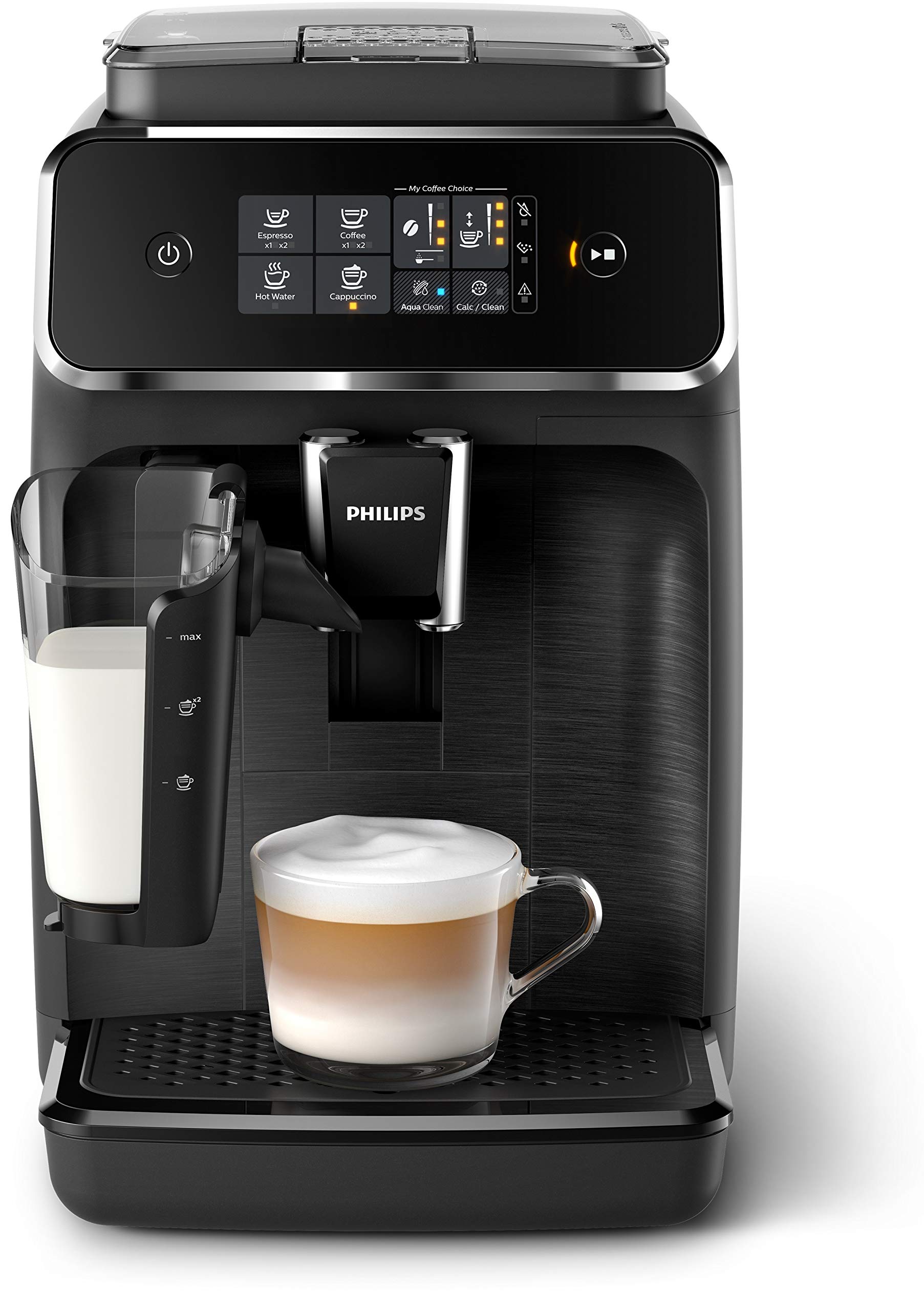 Philips 2200 Series Fully Automatic Espresso Machine w/LatteGo, Black, EP2230/14 (Renewed)