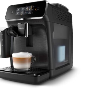 Philips 2200 Series Fully Automatic Espresso Machine w/LatteGo, Black, EP2230/14 (Renewed)