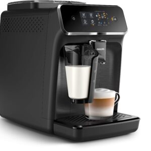 Philips 2200 Series Fully Automatic Espresso Machine w/LatteGo, Black, EP2230/14 (Renewed)