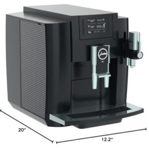 Jura E8 (NAA) 4th Gen Automatic Coffee Machine (Piano Black)