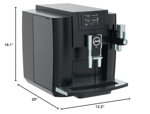 Jura E8 (NAA) 4th Gen Automatic Coffee Machine (Piano Black)