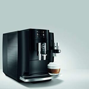 Jura E8 (NAA) 4th Gen Automatic Coffee Machine (Piano Black)