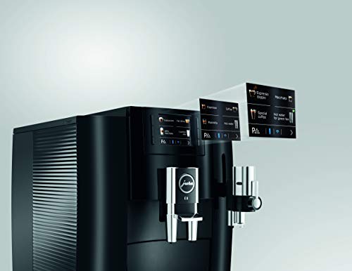 Jura E8 (NAA) 4th Gen Automatic Coffee Machine (Piano Black)