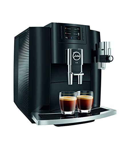 Jura E8 (NAA) 4th Gen Automatic Coffee Machine (Piano Black)