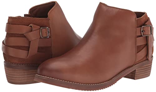 SoftWalk Women's Ankle Boots and Booties, Cognac, 8