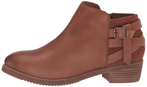 SoftWalk Women's Ankle Boots and Booties, Cognac, 8