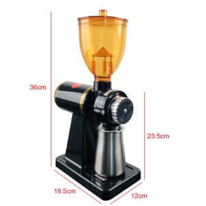 Coffee Grinder Electric Flat Burr Grinding Machine Automatic Mill 35oz Coffee Bean Grinder 19 Adjustable Grind Settings 36 Cups Professional Espresso Miller 200W With Cleaning Brush