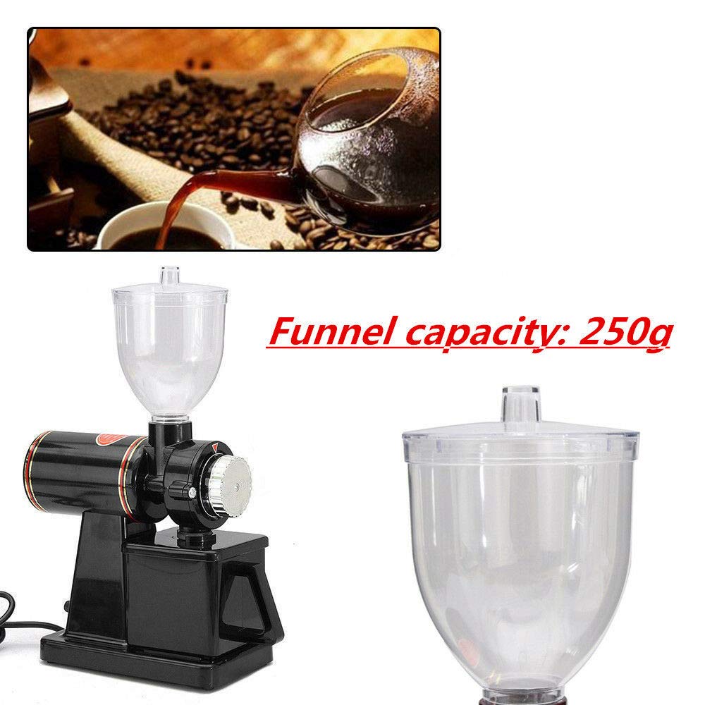 Electric Burr Grinders Multifunction Smash Machine Coffee Bean Milling Grain Grinder Grain Mill Machine Adjustable Burr Mill with 8 Precise Grind Setting, Electric Coffee Bean Grinder Removable Funnel