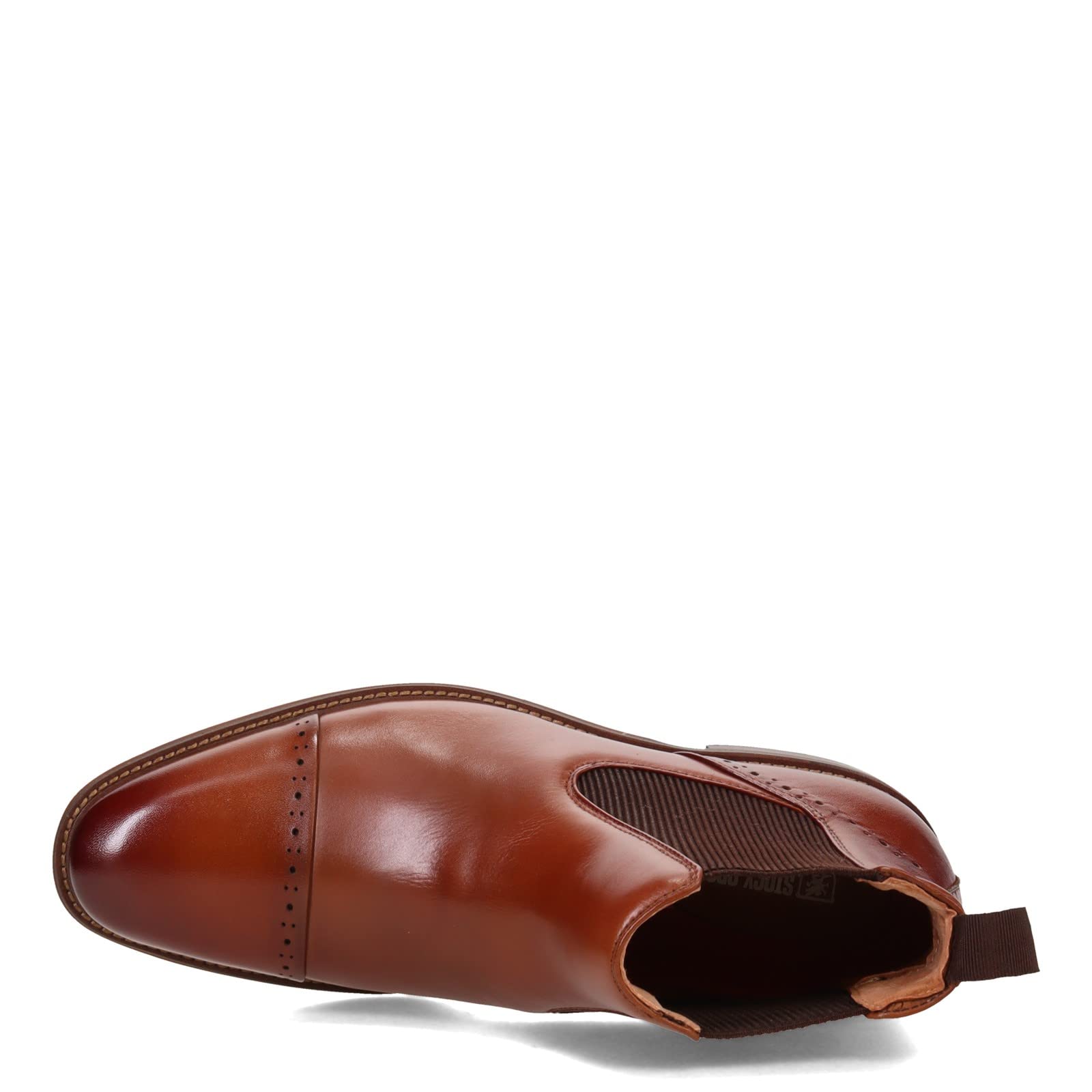 STACY ADAMS Men's, Maury Cap Toe Chelsea Boot Cognac 10.5 M