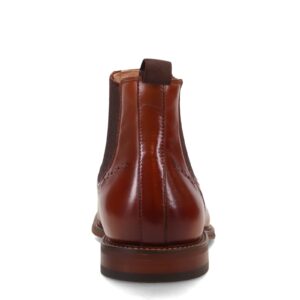 STACY ADAMS Men's, Maury Cap Toe Chelsea Boot Cognac 10.5 M