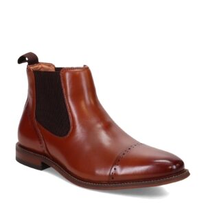 STACY ADAMS Men's, Maury Cap Toe Chelsea Boot Cognac 10.5 M