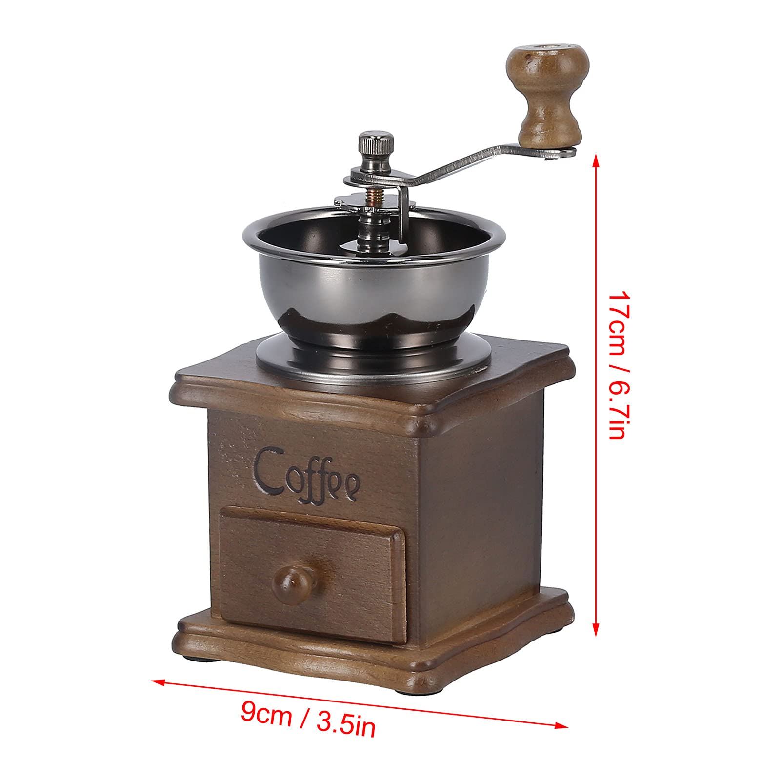 Manual Coffee Grinder Household Hand Crank Grinding Machine for Coffee Bean Hand Grinder Retro Manual Grinders