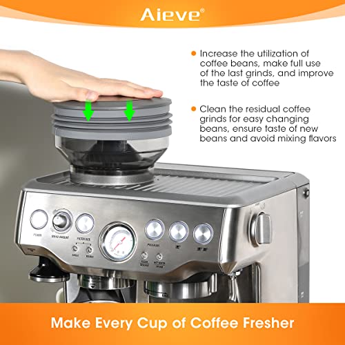 Aieve Single Dose Hopper Bellow & Upper Burr Rubber Seal Compatible with Breville Barista Espresso Machine