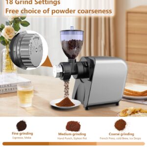 Cold Pressed Juicer Machine For Fruit and Vegetable, Coffee Grinder Machine, Slow Masticating Juicer Electric Coffee Bean Grinder from Espresso to Cold Brew, Easy to Clean Juice Extractor,Quiet Motor