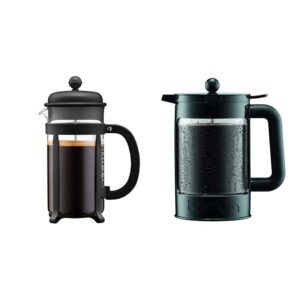 bodum french press coffee maker (34 ounce) and bean cold brew coffee maker (51 ounce)