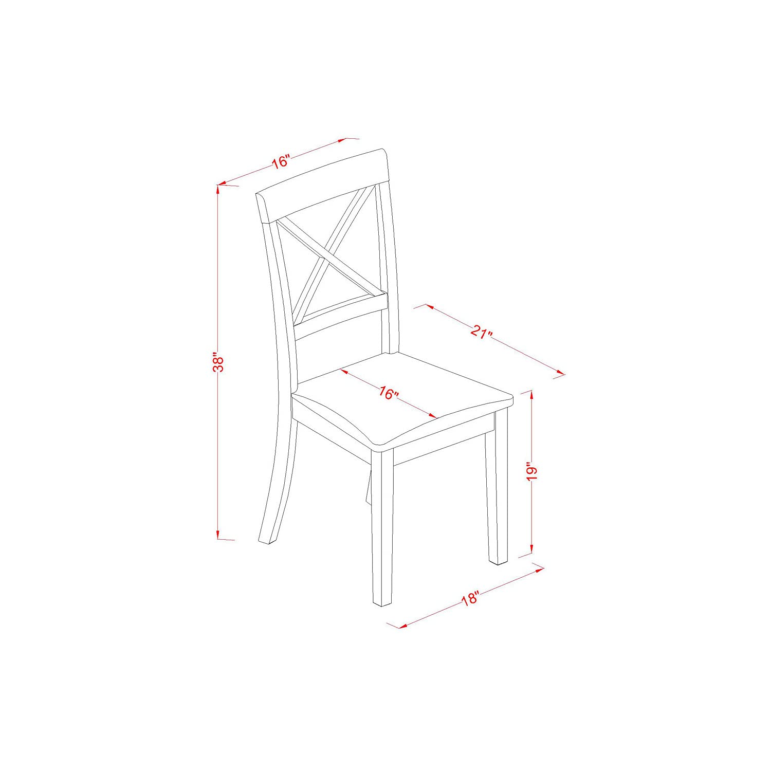 East West Furniture CABO7S-CAP-C Capri 7 Piece Modern Set Consist of a Rectangle Wooden Table and 6 Linen Fabric Dining Room Chairs, 36x60 Inch