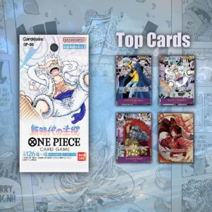 One Piece Booster Packs (5 Pack - One from each iteration) (OP-01, OP-02, OP-03, OP-04, OP-05) (Japanese) [MyCyberStash]