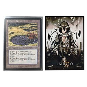 60ct (Overlord Albedo) Top Loading Trading Card Sleeves Deck Protector for MTG/TCG/PTC Sized Cards 67x92mm (01)