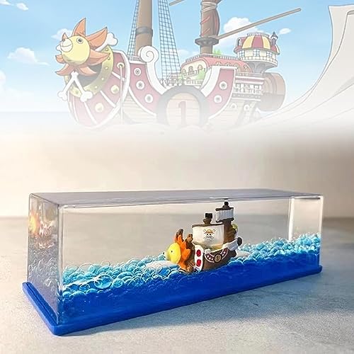 Ksgolif Cruise Ship Fluid Drift Bottle, Unsinkable Boat in a Box, Titanic Cruise Ship Model Liquid Wave Cruise Ship Decoration, Cruise Ship That No Longer Sinks Toy, for Car Display Cases & Gifts-E