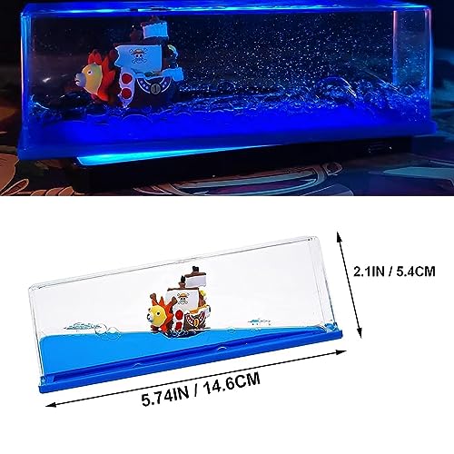 Ksgolif Cruise Ship Fluid Drift Bottle, Unsinkable Boat in a Box, Titanic Cruise Ship Model Liquid Wave Cruise Ship Decoration, Cruise Ship That No Longer Sinks Toy, for Car Display Cases & Gifts-E