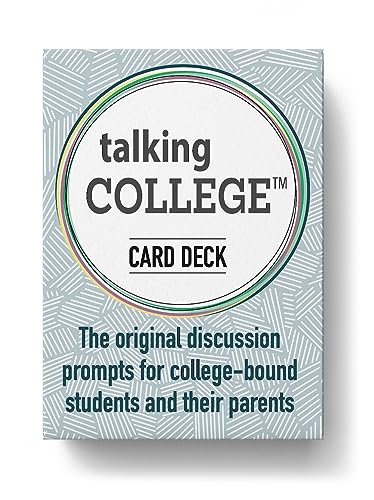 Talking College English Edition Conversation Card Deck - Educational, Health & Safety Cards w/Multiple Dialogue Prompts for Academics, Self Care, Relationships and Family Expectations - 110 Cards