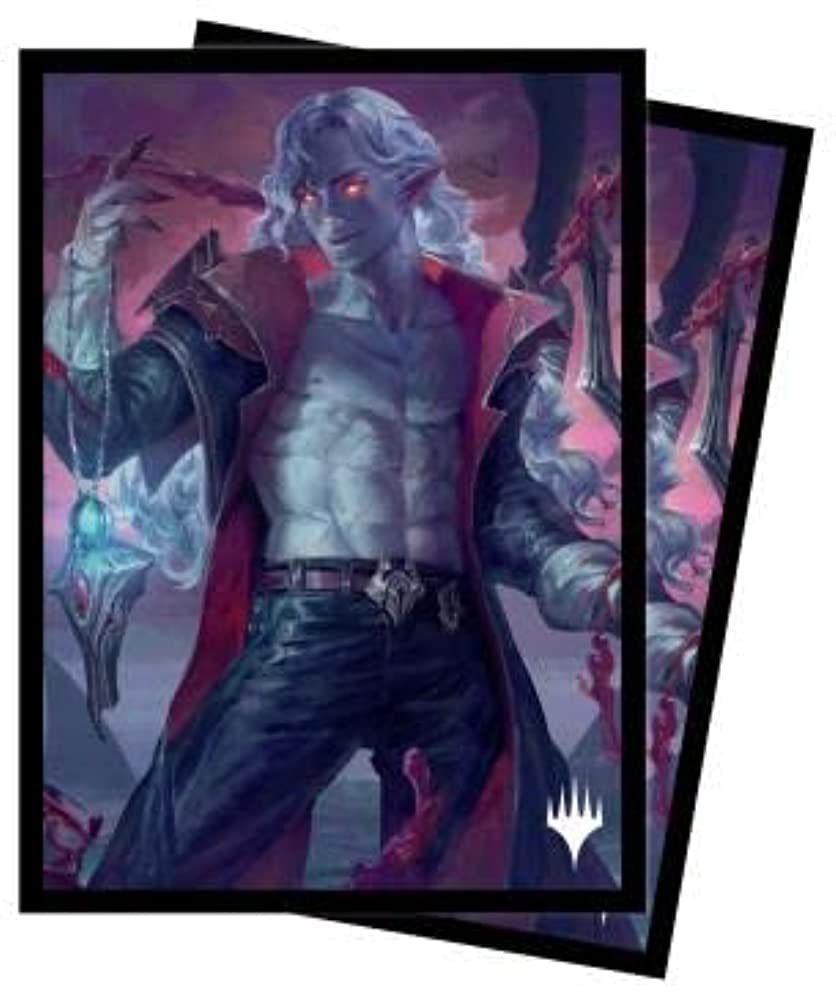 Magic: The Gathering - Innistrad Crimson Vow 100ct Sleeves V4 Featuring Runo Stromkirk - Protect Your Cards with ChromaFusion Technology and Always Be Ready for Battle