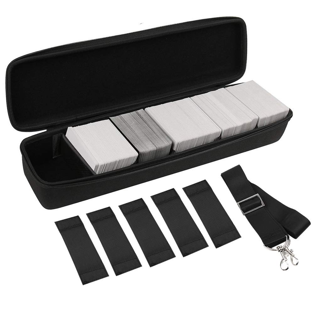 Comecase Card Case Storage Bag Collection, Holds Up to 1500 Cards, Portable Game Card Holder Shoulder Bag Perfect for Cards Against Humanity, Phase 10, PM TCG Cards, Monopoly Deal, Top Trumps etc