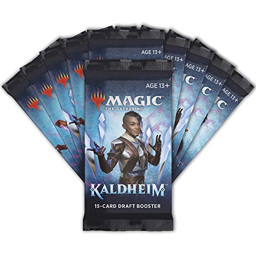 Magic The Gathering Kaldheim Bundle | 10 Draft Boosters (150 Magic Cards) + Accessories