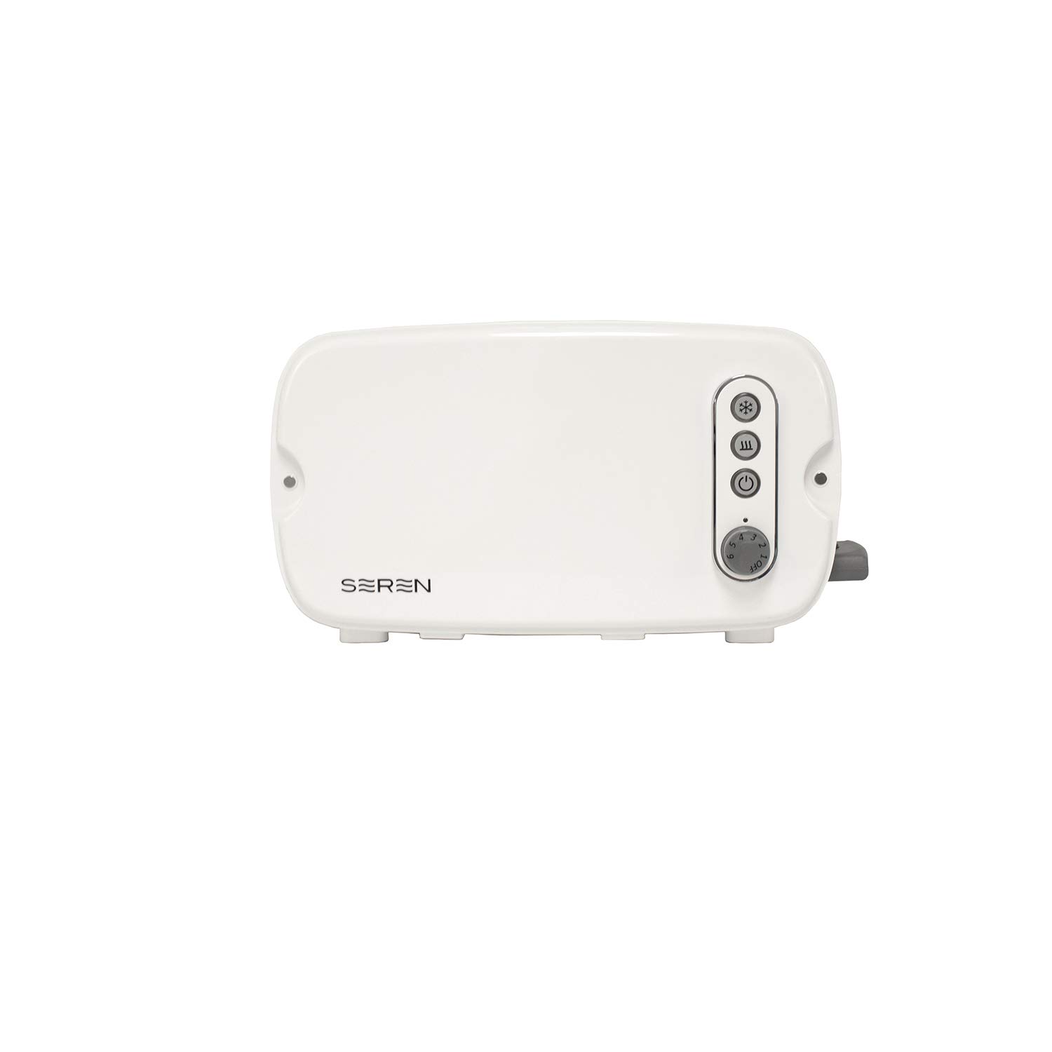 BergHOFF Seren Side Loading Toaster with Cool Touch Exterior and Removable Crumb Tray, White, Without Serving Tray