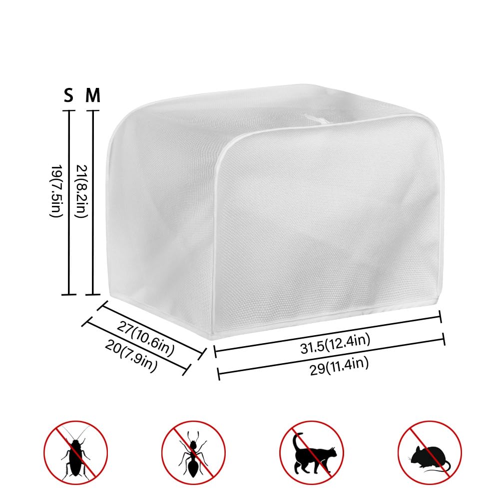 Baxinh Cat Paw Print Bread Maker Cover Toaster Oven Cover, Dustproof Toaster Cover Fits for Most Standard 2 Slice Bread Machine, Small Kitchen Appliance