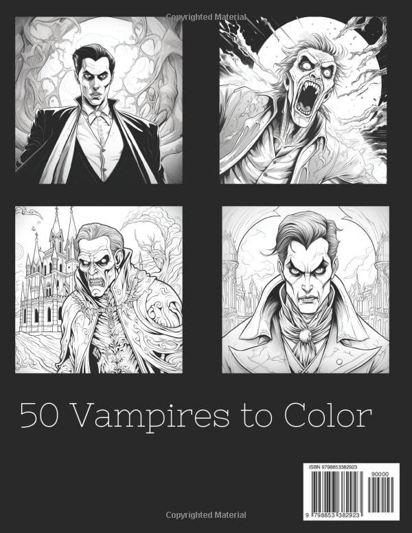 Vampires: Horror Coloring Book for Adults | A Frightening Collection of Scary Illustrations for Adults ... (Monster Coloring Books Series)