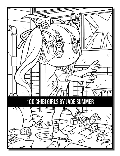 100 Chibi Girls: An Adult Coloring Book Collection with Cute Girls, Fantasy, Horror, Christmas, and More!