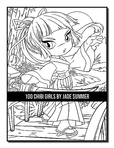 100 Chibi Girls: An Adult Coloring Book Collection with Cute Girls, Fantasy, Horror, Christmas, and More!