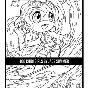 100 Chibi Girls: An Adult Coloring Book Collection with Cute Girls, Fantasy, Horror, Christmas, and More!