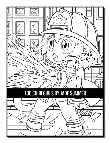 100 Chibi Girls: An Adult Coloring Book Collection with Cute Girls, Fantasy, Horror, Christmas, and More!