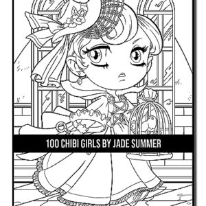 100 Chibi Girls: An Adult Coloring Book Collection with Cute Girls, Fantasy, Horror, Christmas, and More!