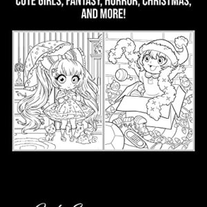 100 Chibi Girls: An Adult Coloring Book Collection with Cute Girls, Fantasy, Horror, Christmas, and More!