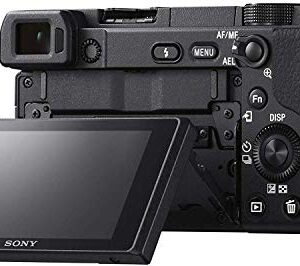 Sony Alpha A6400 4K Wi-Fi Digital Camera & 18-135mm Lens with 32GB Card + Battery & Charger + Case + Filters + Tripod + Flash + Telephoto & Wide-Angle Lens Kit