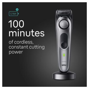 Braun All-in-One Style Kit Series 7 7410, 8-in-1 Trimmer for Men with Beard Trimmer, Body Trimmer for Manscaping, Hair Clippers & More, Braun’s Sharpest Blade, 40 Length Settings, Waterproof