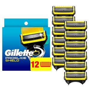 Gillette ProGlide Shield Razor Blade Refills, Shields against Skin Irritation, 12 Count