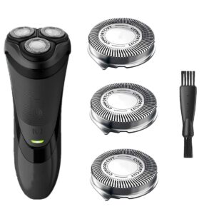 bechy sh30 replacement heads for philips norelco series 3000, 2000, 1000 shavers and s738, compatible with philips comfortcut blades shaving heads like s1560 s3310