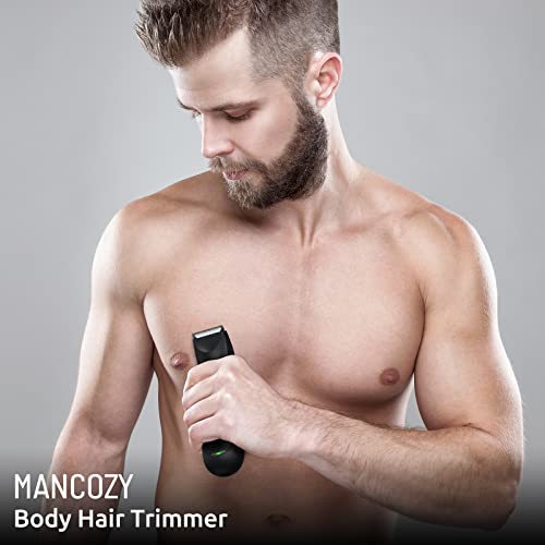 Mancozy Electric Body Hair Trimmer for Men,Groin Hair Trimmer Hair Clippers Lightweight Male Lawn Mower-Waterproof,Rechargeable, Standing Recharge Dock