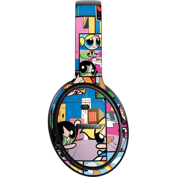 Skinit Decal Audio Skin Compatible with Bose QuietComfort 35 II Headphones - Officially Licensed Warner Bros Powerpuff Girls Patches Design