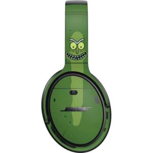 skinit decal audio skin compatible with bose quietcomfort 35 ii headphones - officially licensed warner bros pickle rick design