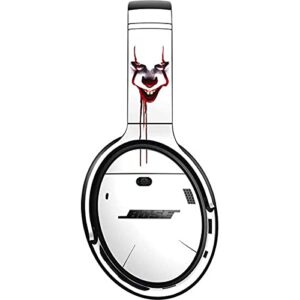 skinit decal audio skin compatible with bose quietcomfort 35 headphones - officially licensed warner bros pennywise bloody design