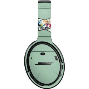 skinit decal audio skin compatible with bose quietcomfort 35 headphones - officially licensed warner bros party like its 2099 design